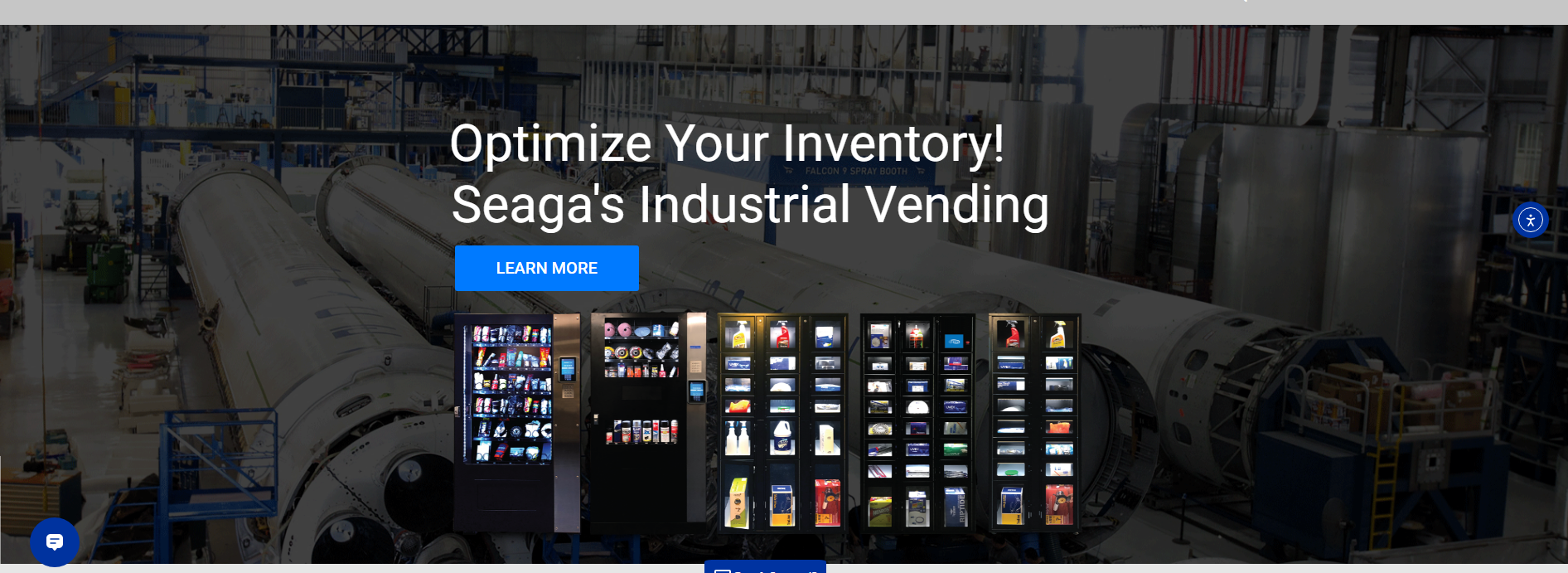 a website design for a manufacturing company